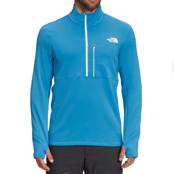 NWT The North Face Men’s Tagen 1/4 Zip Acoustic Blue Pullover - Picture 1 of 7